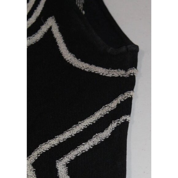 Proenza Schouler Intarsia Circle Cut Out Knit Sleeveless Top Silk/Rayon Black S - Picture 7 of 9
